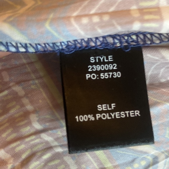 Current Air Pleated Floral Midi Dress Purple Combo Sz M - Picture 7 of 7